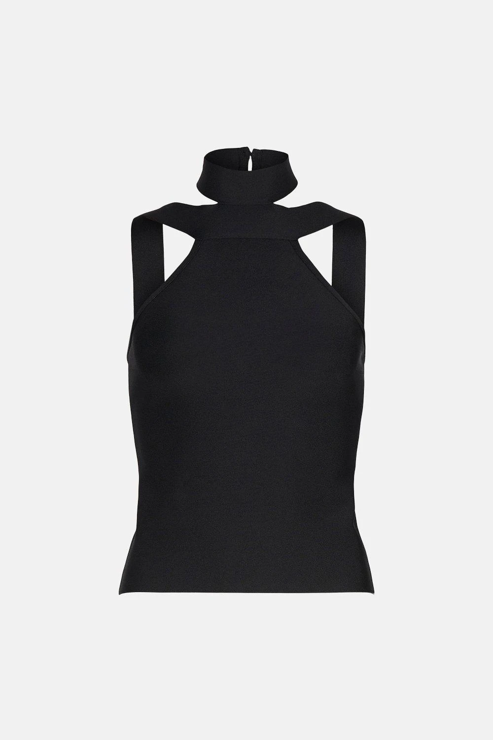 Karen Millen Bandage Knit Halter Neck Top In Recycled Yarn 5 Karen Millen Bandage Knit Halter Neck Top In Recycled Yarn - Image 3