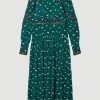 Karen Millen Tall Embroidered Cornelli Tape Woven Dress