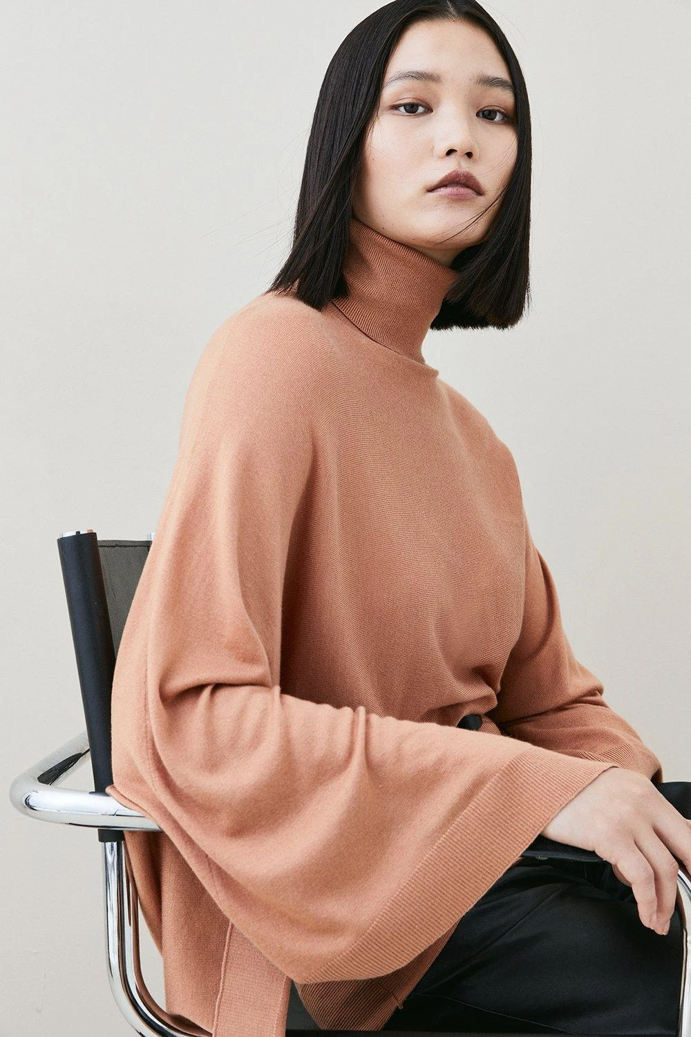 Karen Millen Belted Cashmere Blend Drape Sleeve Jumper 5 Karen Millen Belted Cashmere Blend Drape Sleeve Jumper - Image 3