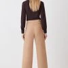 Karen Millen Compact Stretch Low Waist Trouser -Karen Millen shop camel compact stretch low waist trouser