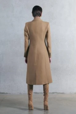 Karen Millen Italian Virgin Wool Fitted Coat 7 Karen Millen Italian Virgin Wool Fitted Coat -Karen Millen shop camel italian virgin wool fitted coat 1 1