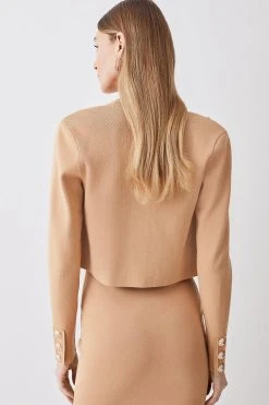 Karen Millen Milano Knit Edge To Edge Cardigan