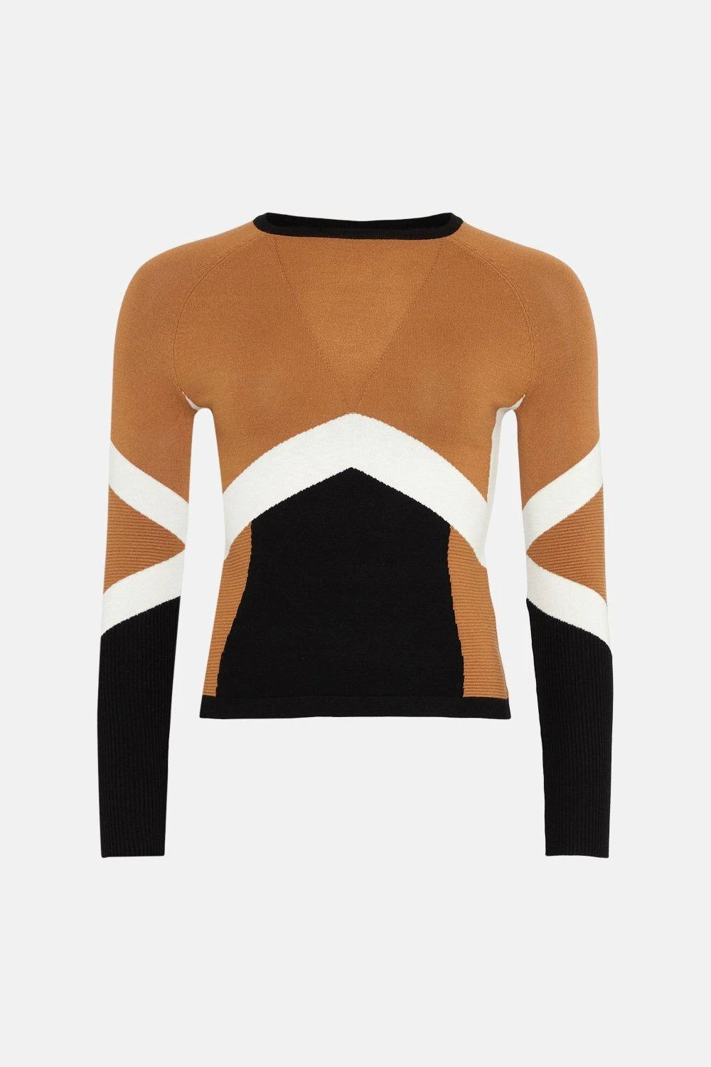 Karen Millen Sporty Colour Block Knit Top 4 Karen Millen Sporty Colour Block Knit Top - Image 2