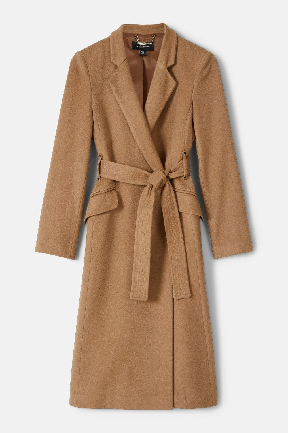 Karen Millen Tall Italian Wool Cashmere Notch Neck Coat 3 Karen Millen Tall Italian Wool Cashmere Notch Neck Coat