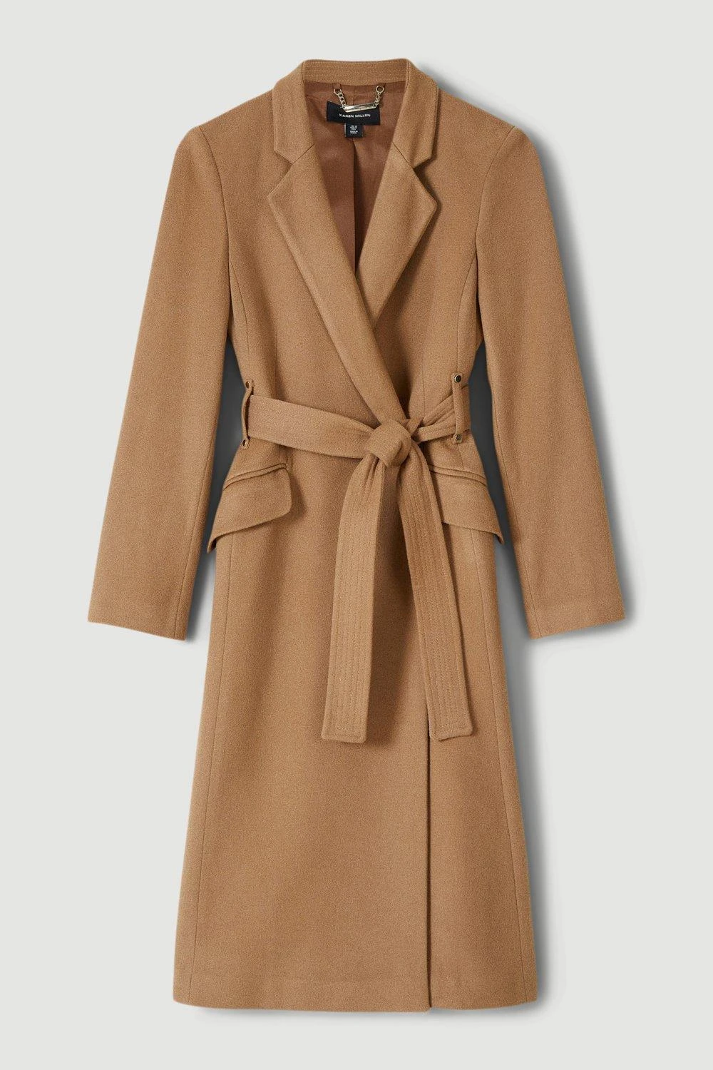 Karen Millen Tall Italian Wool Cashmere Notch Neck Coat 4 Karen Millen Tall Italian Wool Cashmere Notch Neck Coat - Image 2