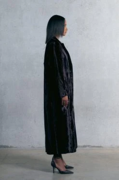 Karen Millen Signature Ponyskin Oversized Maxi Coat 7 Karen Millen Signature Ponyskin Oversized Maxi Coat -Karen Millen shop chocolate signature ponyskin oversized maxi coat 1 1