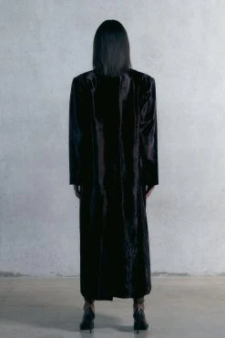 Karen Millen Signature Ponyskin Oversized Maxi Coat 8 Karen Millen Signature Ponyskin Oversized Maxi Coat -Karen Millen shop chocolate signature ponyskin oversized maxi coat 1 2