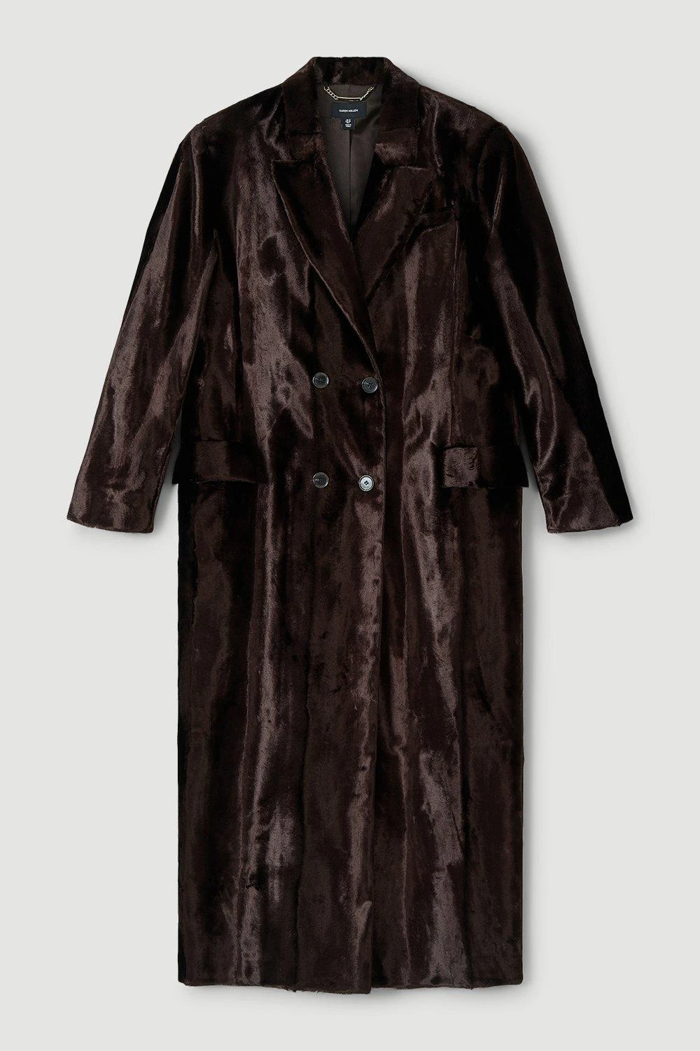 Karen Millen Signature Ponyskin Oversized Maxi Coat 6 Karen Millen Signature Ponyskin Oversized Maxi Coat - Image 4