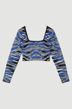 Karen Millen Abstract Jacquard Knitted Jumper