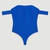 Karen Millen Bandage Bardot Thong Bodysuit -Karen Millen shop cobalt bandage bardot thong bodysuit