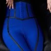 Karen Millen Bandage Corset Detail Knitted Trousers -Karen Millen shop cobalt bandage corset detail knitted trousers