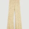 Karen Millen Sequin Wide Leg Trousers -Karen Millen shop copper sequin wide leg trousers