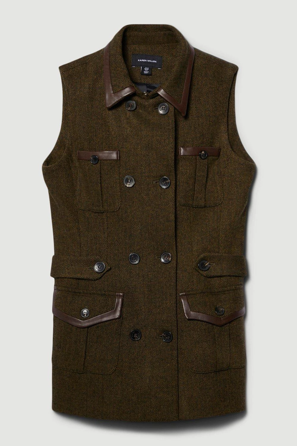 Karen Millen Lydia Millen Petite Tweed Belted Midi Dress 4 Karen Millen Lydia Millen Petite Tweed Belted Midi Dress - Image 2