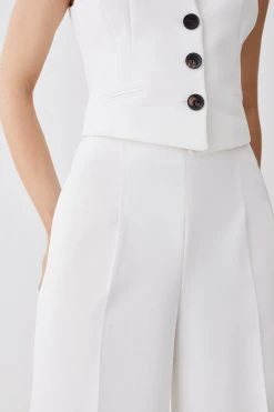 Karen Millen Clean Tailored Darted Wide Leg Trouser