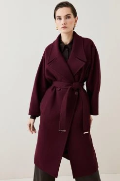 Karen Millen Tall Italian Wool Raglan Sleeve Coat