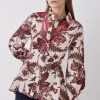 Karen Millen Floral Cotton Cutwork And Print Woven Shirt 2 Karen Millen Floral Cotton Cutwork And Print Woven Shirt -Karen Millen shop floral cotton cutwork and print woven shirt