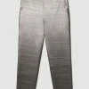 Karen Millen Metallic Jacquard Waistband Detail Slim Leg Trouser