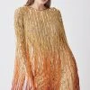 Karen Millen Petite Beaded Fringed Woven Mini Dress 2 Karen Millen Petite Beaded Fringed Woven Mini Dress -Karen Millen shop gold petite beaded fringed woven mini dress