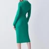 Karen Millen Bandage Cut Out Detail Midi Dress