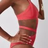 Karen Millen Bandage Strappy Cross Front Swimsuit
