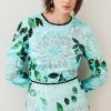 Karen Millen Floral Embroidery And Embellished Midi Dress -Karen Millen shop green floral embroidery and embellished midi dress