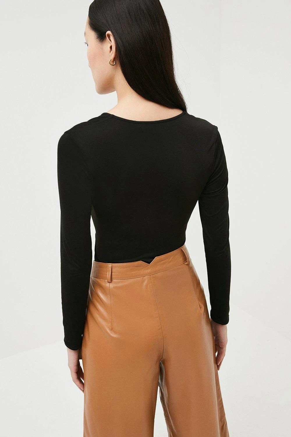 Karen Millen Long Sleeve Jersey Wrap Top 5 Karen Millen Long Sleeve Jersey Wrap Top - Image 3