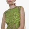 Karen Millen Petite Crystal Embellished Maxi Dress 1 Karen Millen Petite Crystal Embellished Maxi Dress -Karen Millen shop green petite crystal embellished maxi dress