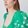 Karen Millen Petite Floral & Geo Embroidered Woven Jumpsuit 2 Karen Millen Petite Floral & Geo Embroidered Woven Jumpsuit -Karen Millen shop green petite floral geo embroidered woven jumpsuit