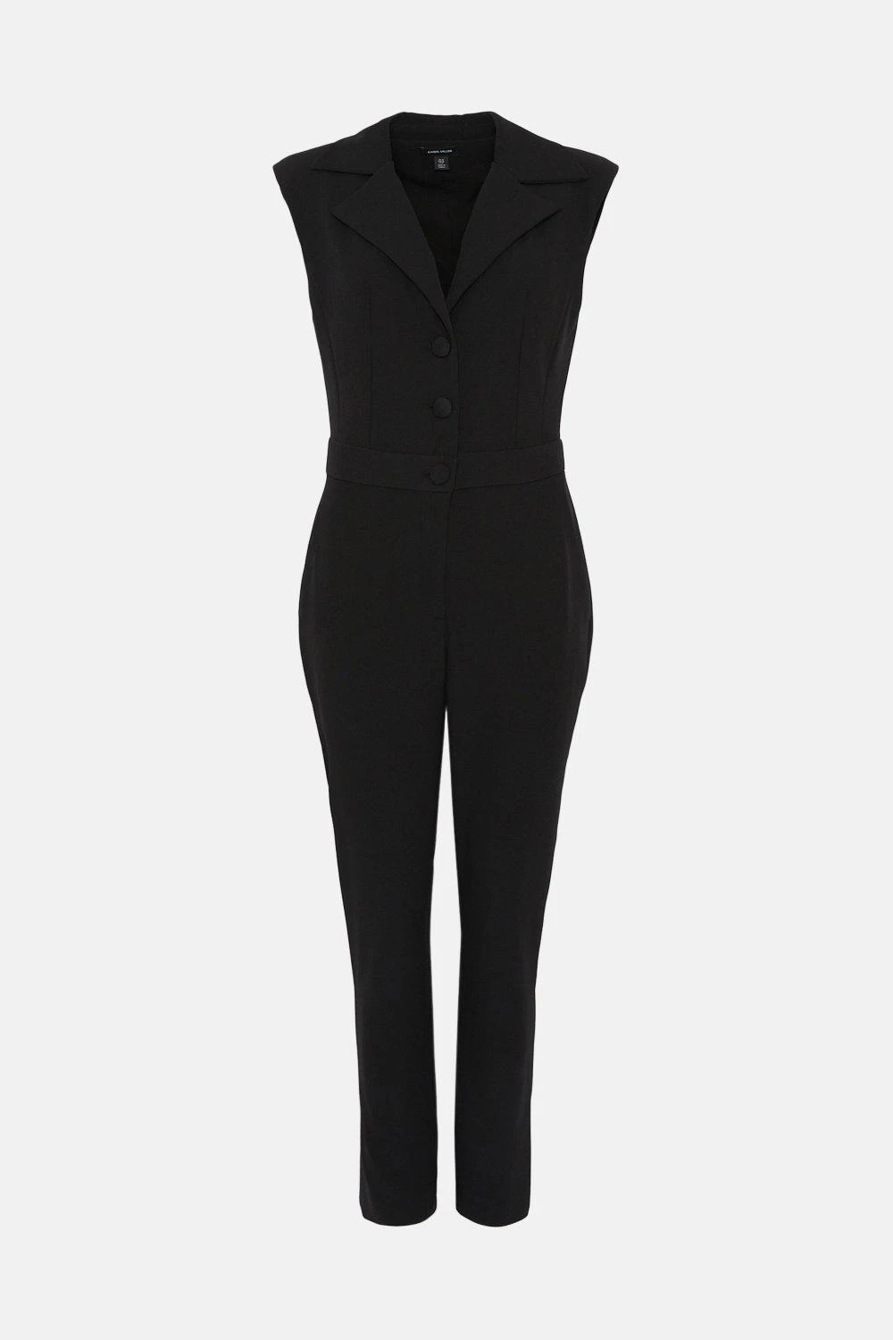 Karen Millen Strong Shoulder Sleeveless Jumpsuit 4 Karen Millen Strong Shoulder Sleeveless Jumpsuit - Image 2