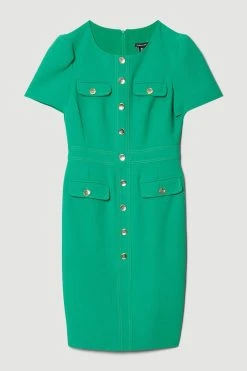 Karen Millen Tall Utility Midi Dress