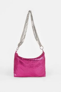 Karen Millen Multi Chain Chainmail Shoulder Bag