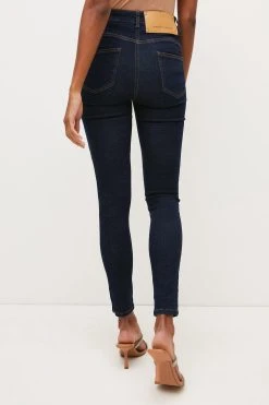 Karen Millen High Rise Skinny Contour Jeans 9 Karen Millen High Rise Skinny Contour Jeans -Karen Millen shop indigo high rise skinny contour jeans 2