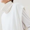 Karen Millen Cashmere Blend Mixed Gauge Knit Tabard -Karen Millen shop ivory cashmere blend mixed gauge knit tabard
