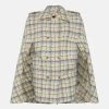 Karen Millen Check Military Button Cape