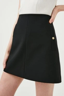 Karen Millen Compact Stretch Colour Mini Skirt