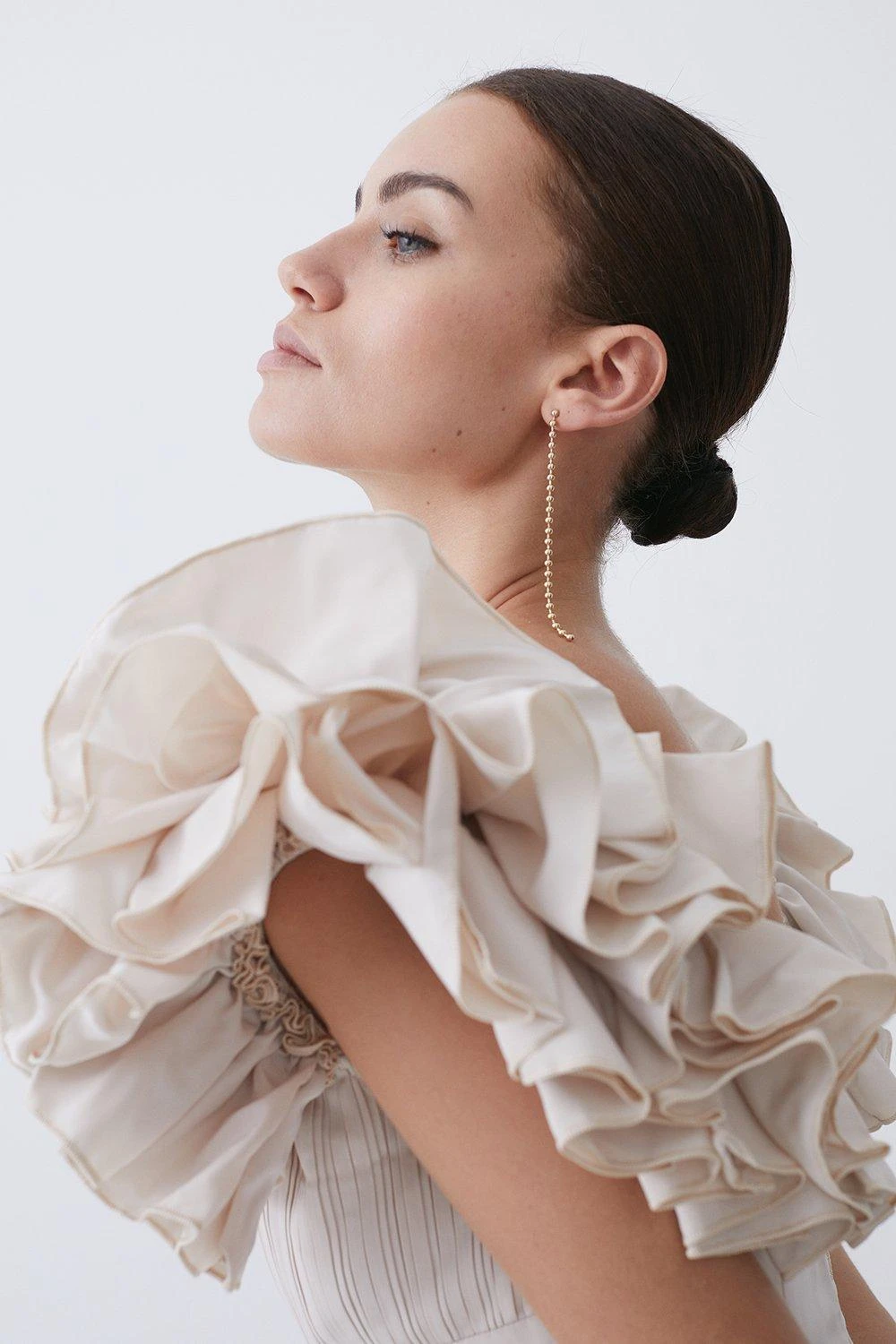 Karen Millen Lydia Millen Petite Taffeta Ruffle Woven Maxi Dress 4 Karen Millen Lydia Millen Petite Taffeta Ruffle Woven Maxi Dress - Image 2