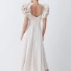 Karen Millen Lydia Millen Petite Taffeta Ruffle Woven Maxi Dress
