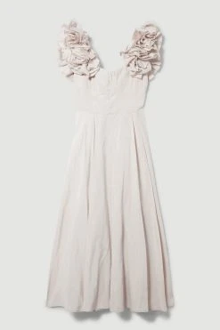 Karen Millen Lydia Millen Petite Taffeta Ruffle Woven Maxi Dress 11 Karen Millen Lydia Millen Petite Taffeta Ruffle Woven Maxi Dress -Karen Millen shop ivory lydia millen petite taffeta ruffle woven maxi dress 4