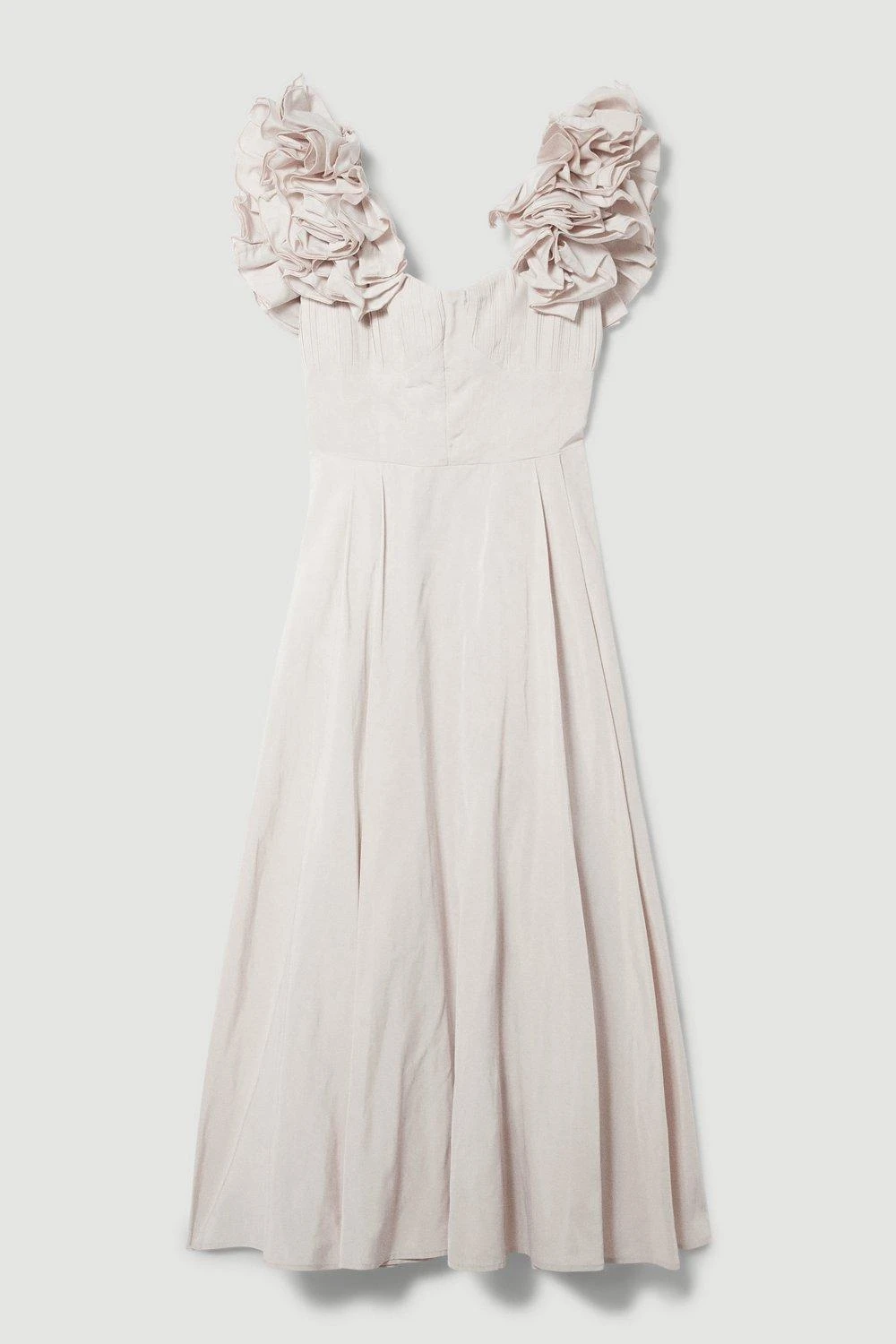 Karen Millen Lydia Millen Petite Taffeta Ruffle Woven Maxi Dress 7 Karen Millen Lydia Millen Petite Taffeta Ruffle Woven Maxi Dress - Image 5