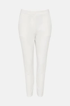 Karen Millen Petite Essential Techno Woven Trouser 8 Karen Millen Petite Essential Techno Woven Trouser -Karen Millen shop ivory petite essential techno woven trouser 2