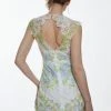 Karen Millen Petite Guipure Lace Embroidered Mini Dress -Karen Millen shop ivory petite guipure lace embroidered mini dress
