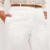 Karen Millen Plus Size Relaxed Tailored Belted Slim Trouser -Karen Millen shop ivory plus size relaxed tailored belted slim trouser