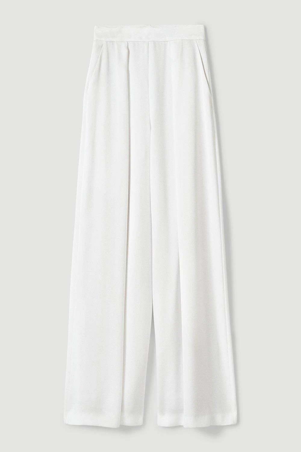 Karen Millen Satin Crepe Wide Leg High Waist Trousers 7 Karen Millen Satin Crepe Wide Leg High Waist Trousers - Image 5