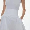 Karen Millen Taffeta Maxi Skirt -Karen Millen shop ivory taffeta maxi skirt