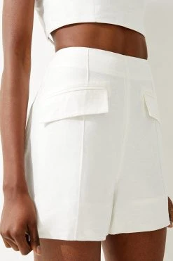 Karen Millen Viscose Linen City Short