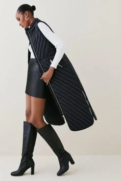 Karen Millen Down Filled Puffer Packable Gilet