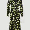 Karen Millen Bright Spot Belted Woven Midi Shirt Dress -Karen Millen shop lime bright spot belted woven midi shirt dress