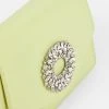 Karen Millen Brooch Detail Handbag 2 Karen Millen Brooch Detail Handbag -Karen Millen shop lime brooch detail handbag