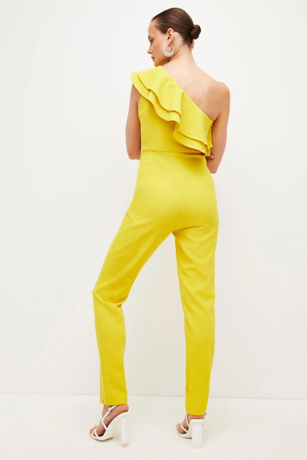 Karen Millen Petite Structured Crepe Asymmetric Jumpsuit 7 Karen Millen Petite Structured Crepe Asymmetric Jumpsuit - Image 5