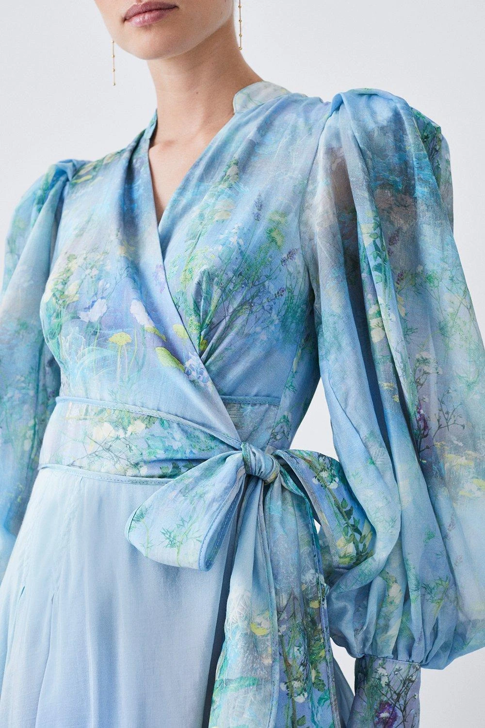 Karen Millen Lydia Millen Petite Silk Cotton Scenic Floral Maxi Dress 5 Karen Millen Lydia Millen Petite Silk Cotton Scenic Floral Maxi Dress - Image 3